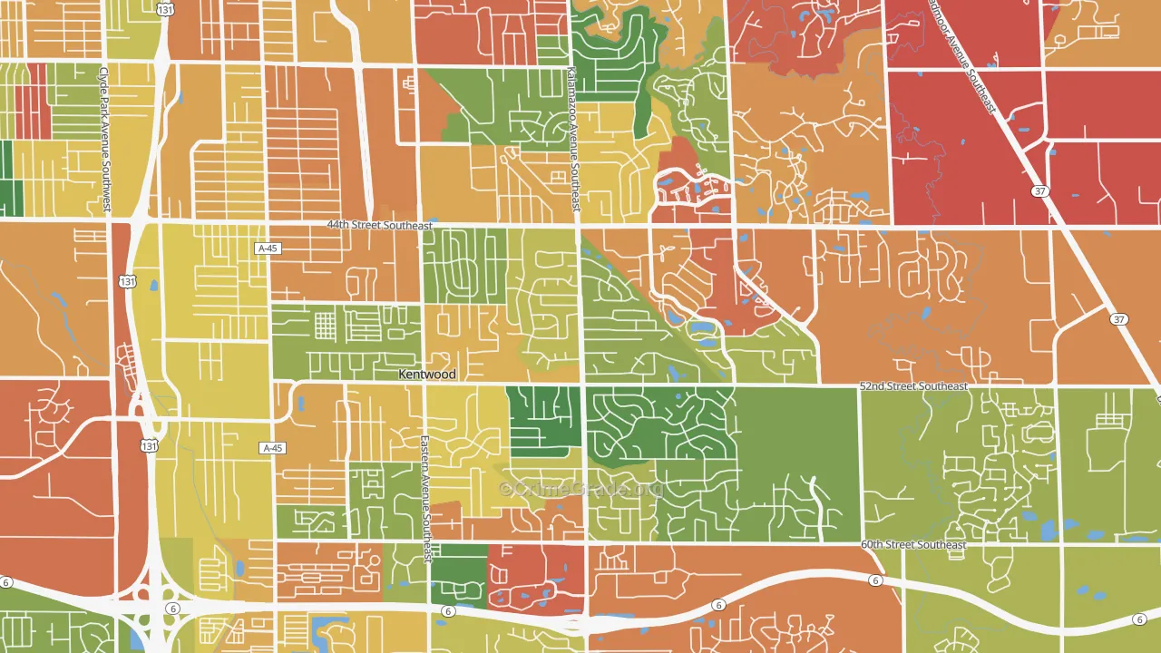 49508, MI Map of Theft Rates