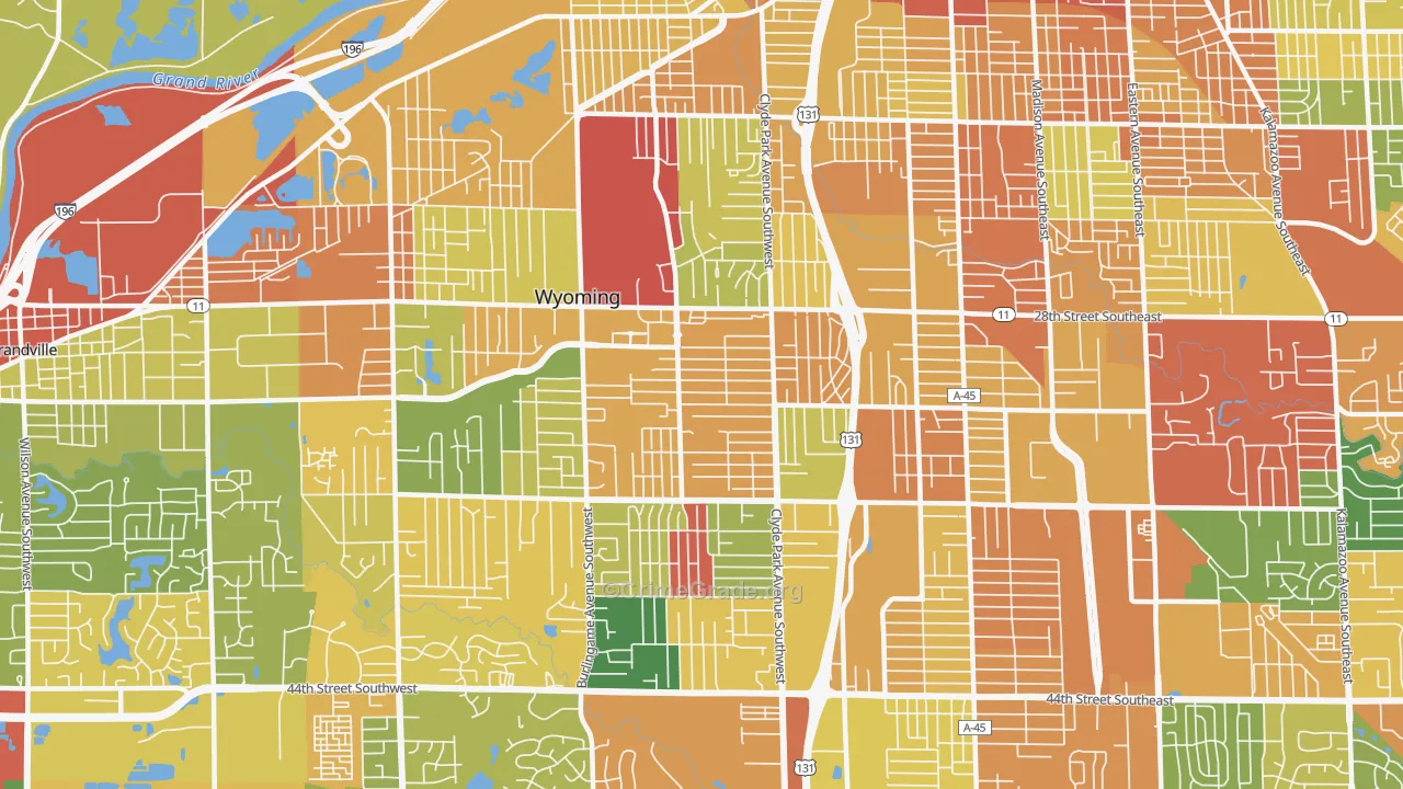 49509, MI Map of Theft Rates