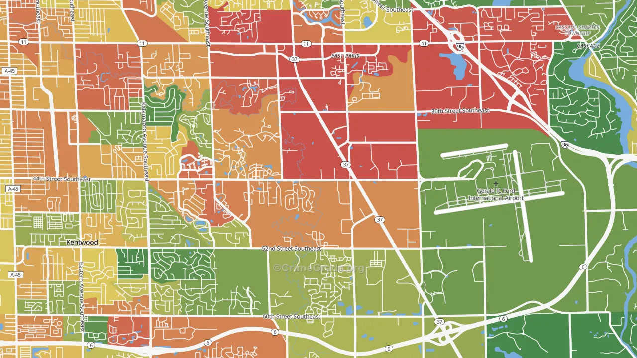 49512, MI Map of Theft Rates