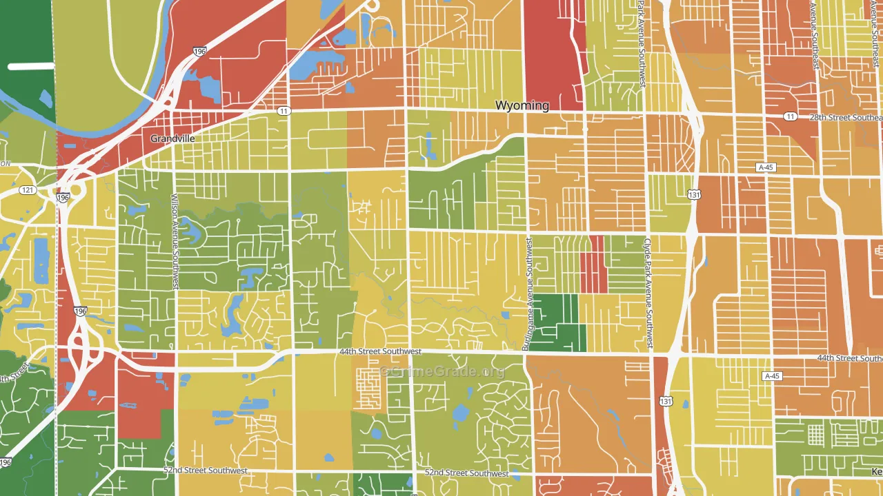 49519, MI Map of Theft Rates
