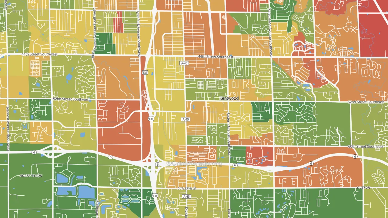49548, MI Map of Theft Rates