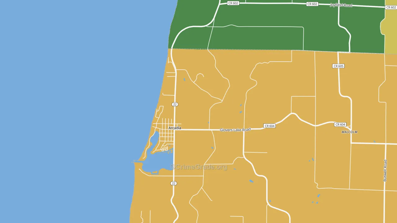 49613, MI Map of Theft Rates