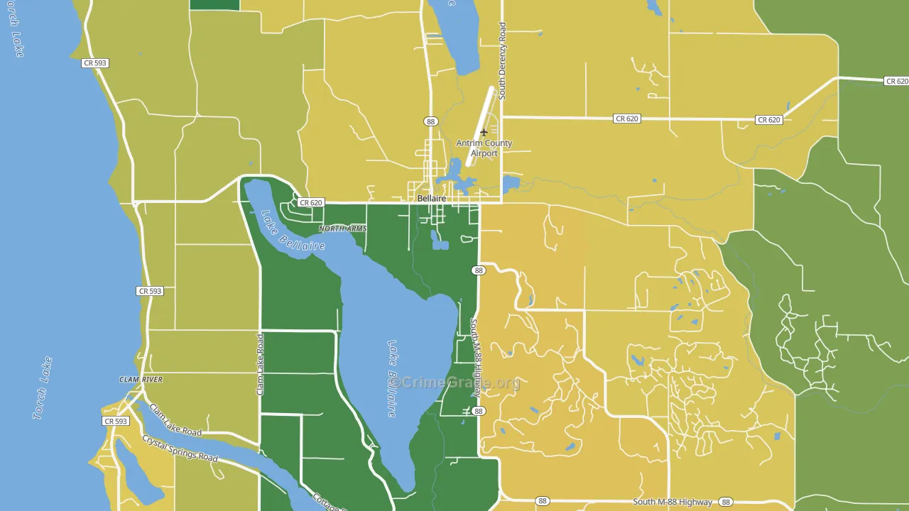 49615, MI Map of Theft Rates