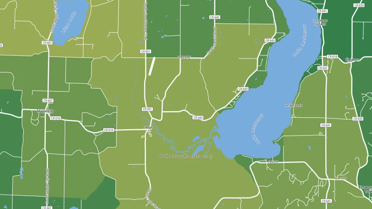 49621, MI Map of Theft Rates