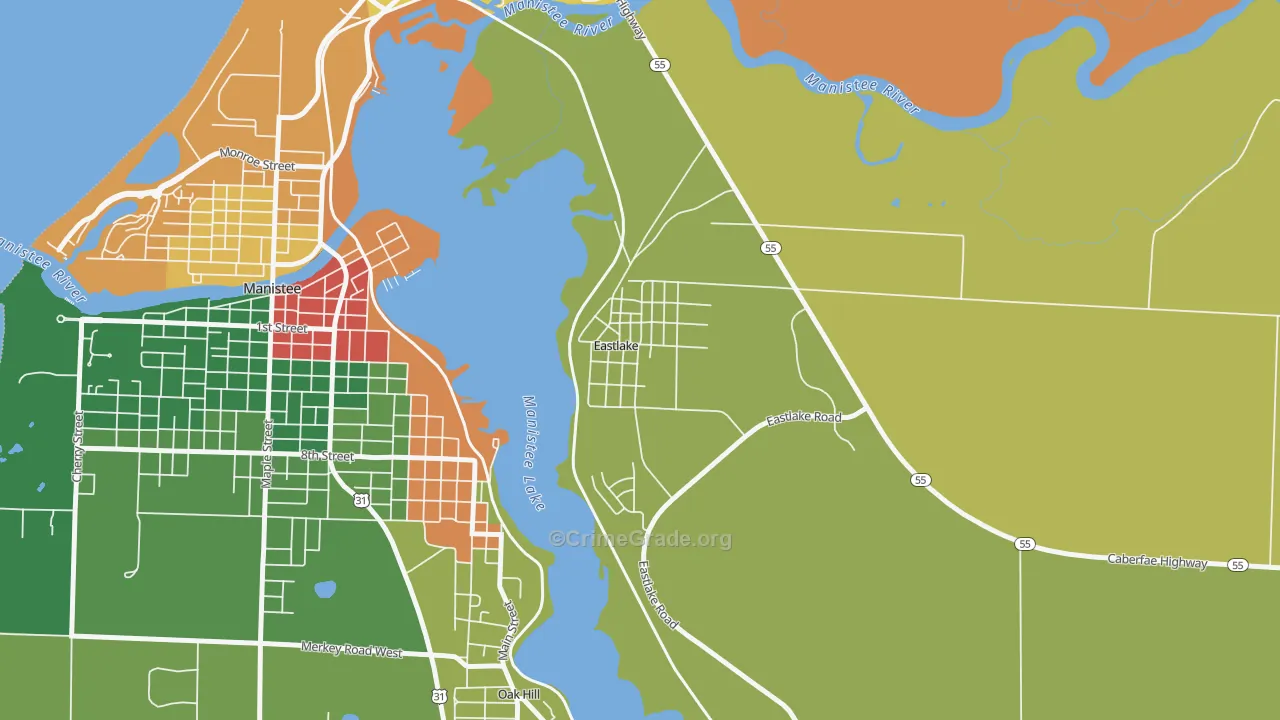 49626, MI Map of Theft Rates