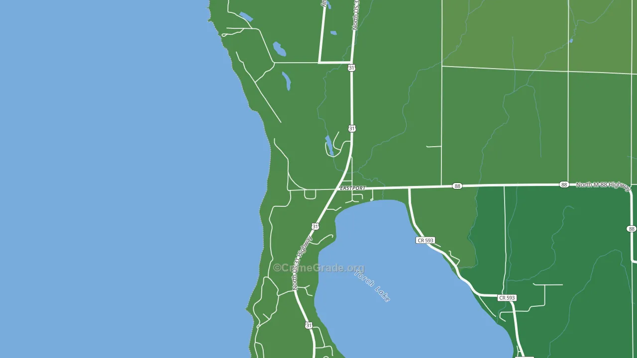 49627, MI Map of Theft Rates