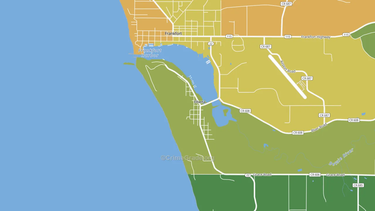 49628, MI Map of Theft Rates