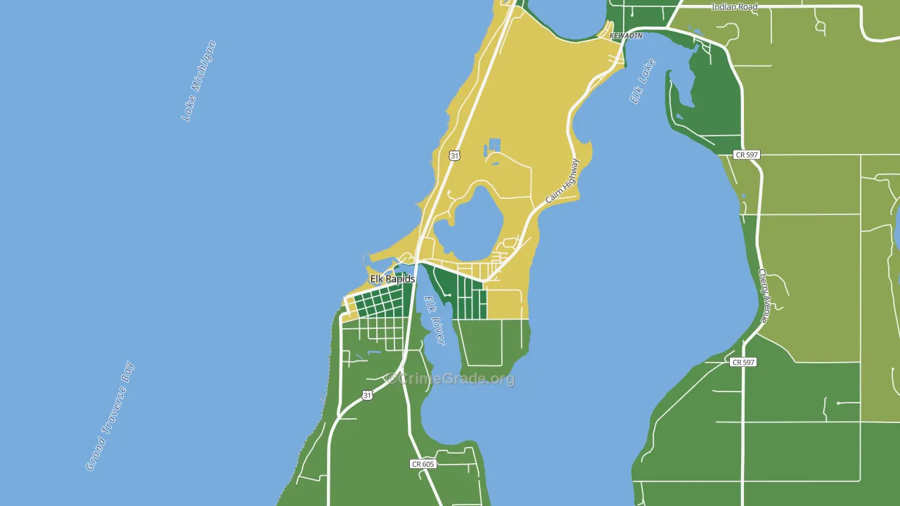 49629, MI Map of Theft Rates