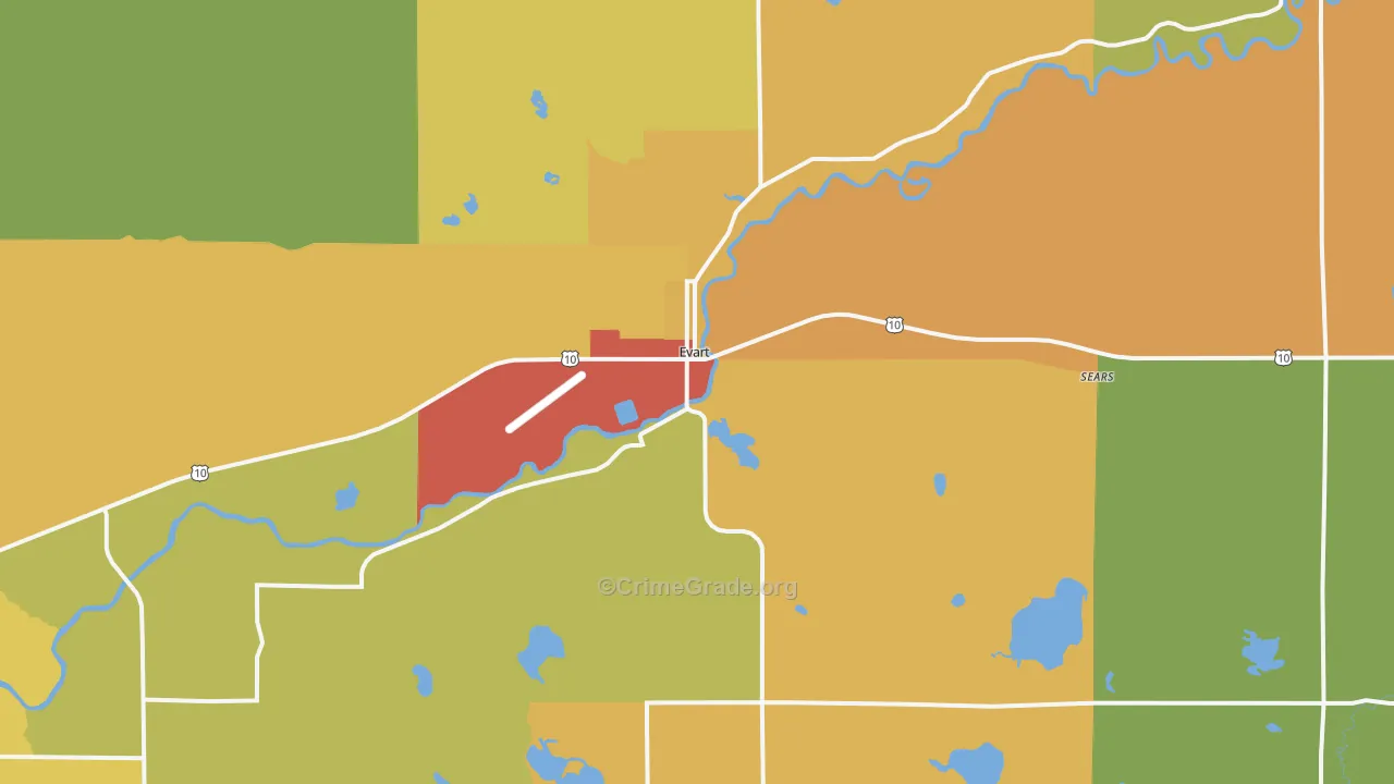 49631, MI Map of Theft Rates