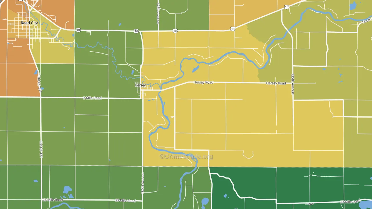 49639, MI Map of Theft Rates