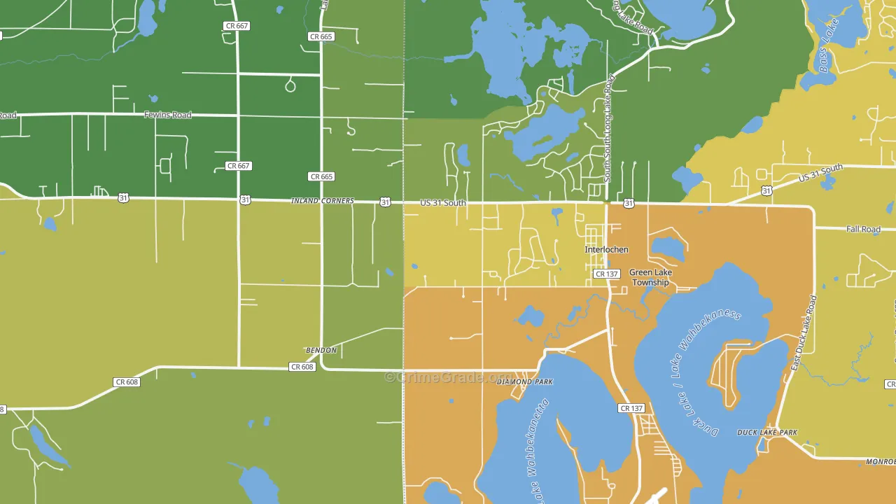 49643, MI Map of Theft Rates