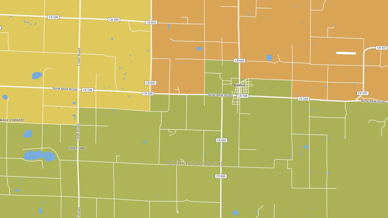 49645, MI Map of Theft Rates