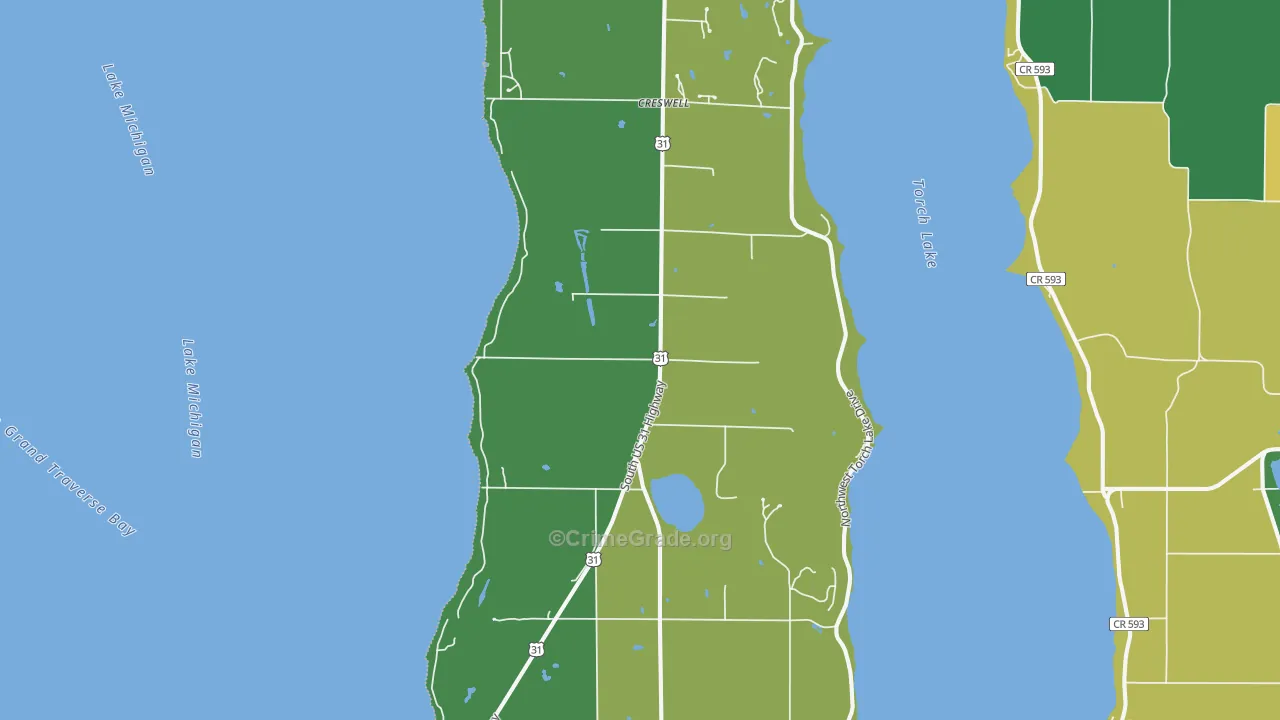 49648, MI Map of Theft Rates
