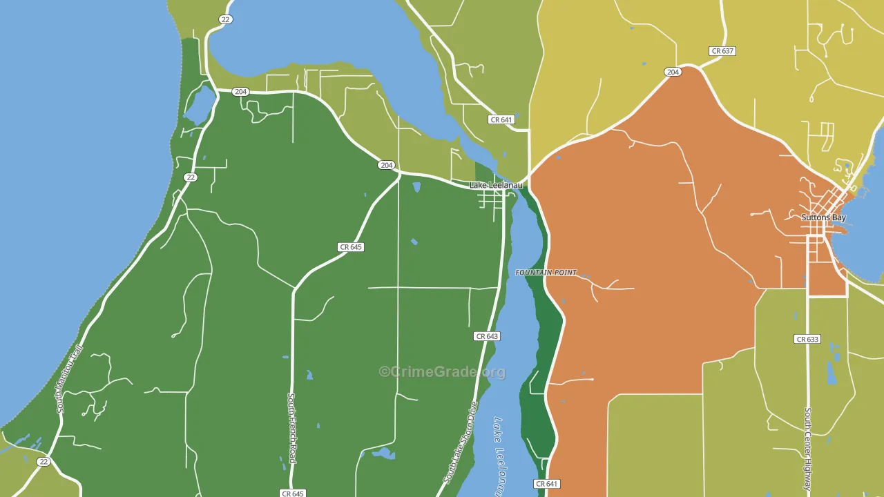 49653, MI Map of Theft Rates