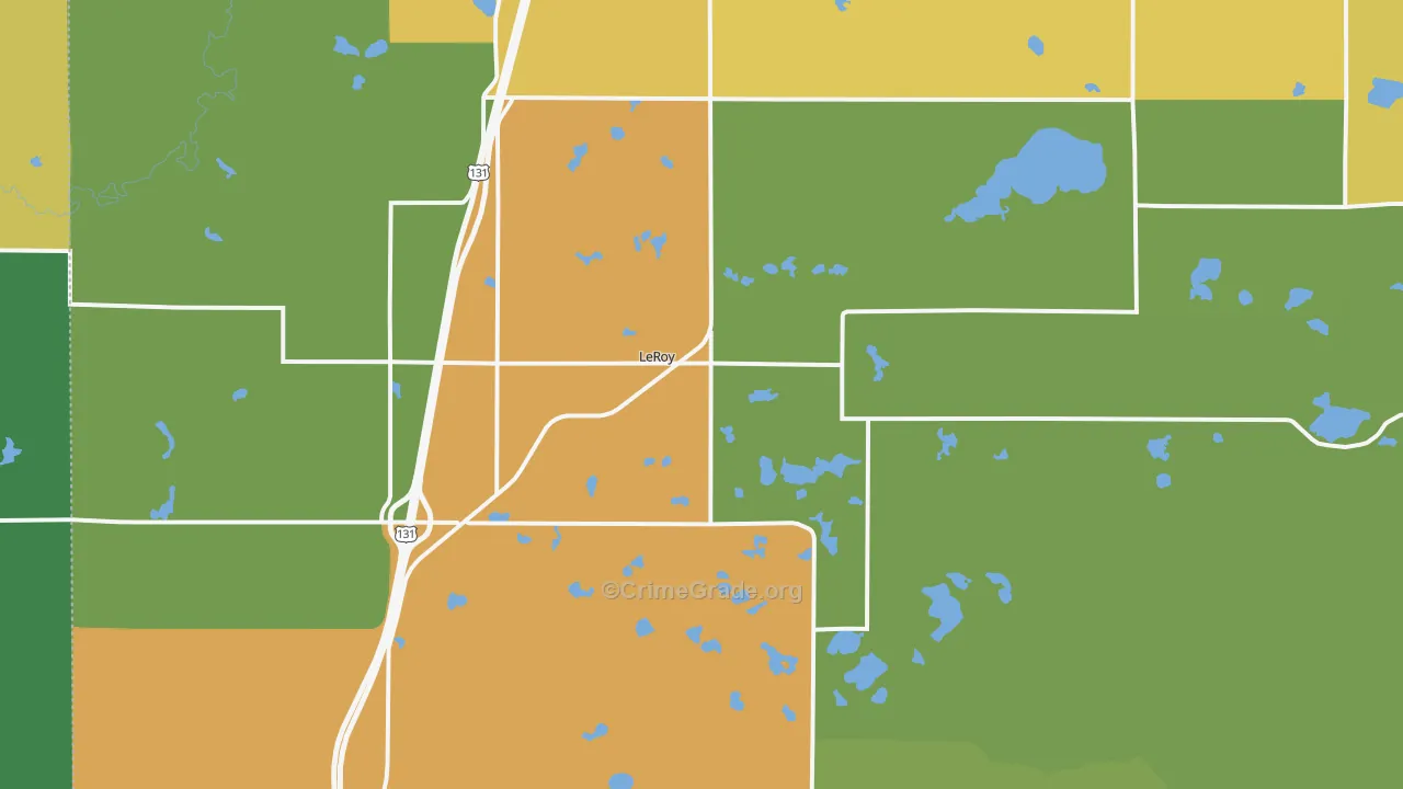 49655, MI Map of Theft Rates