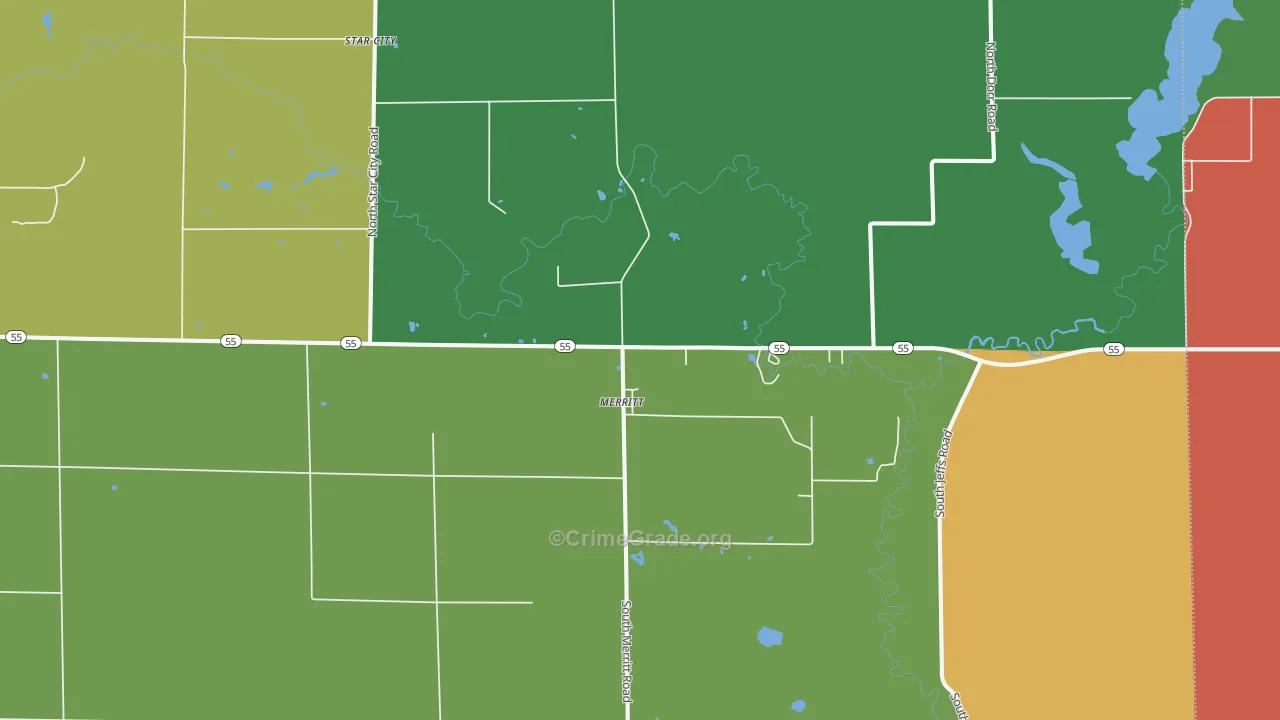 49667, MI Map of Theft Rates