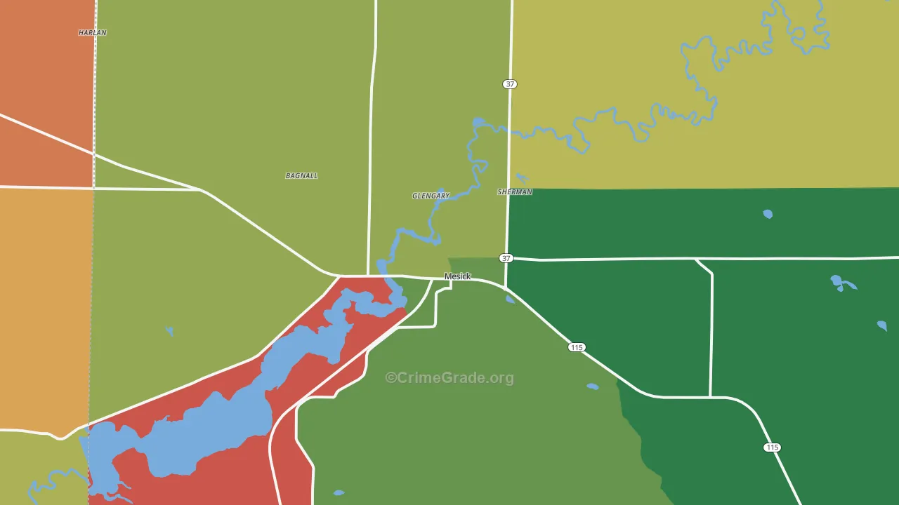 49668, MI Map of Theft Rates