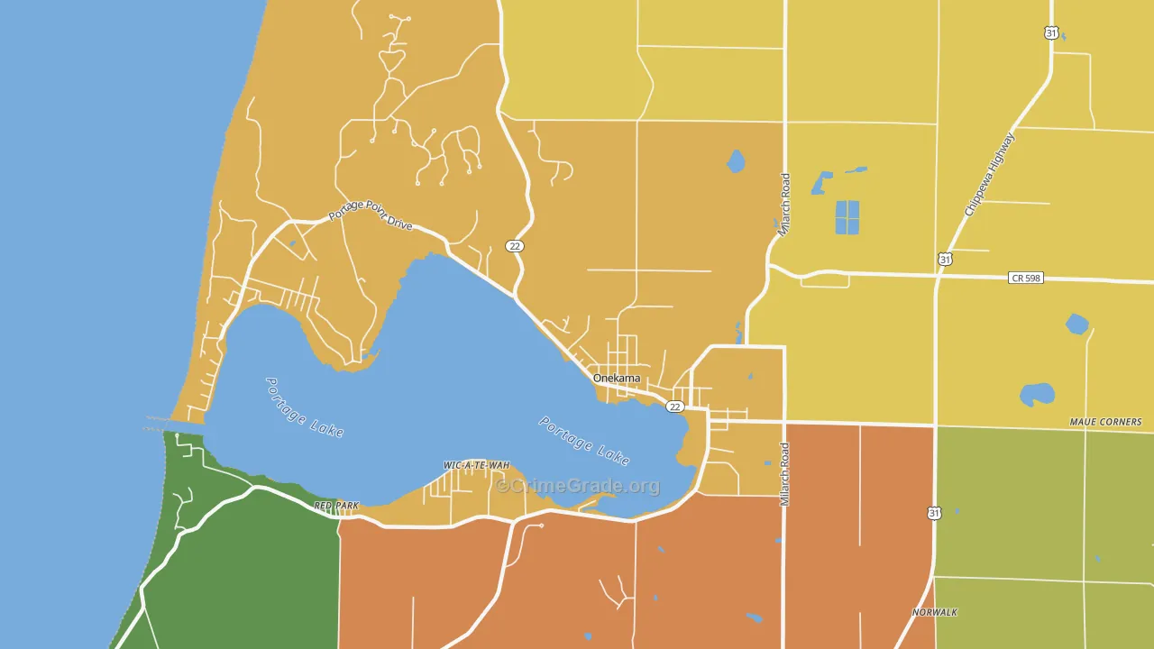 49675, MI Map of Theft Rates