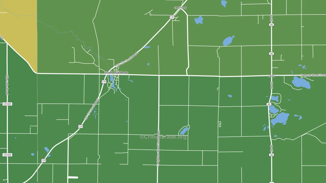 49680, MI Map of Theft Rates