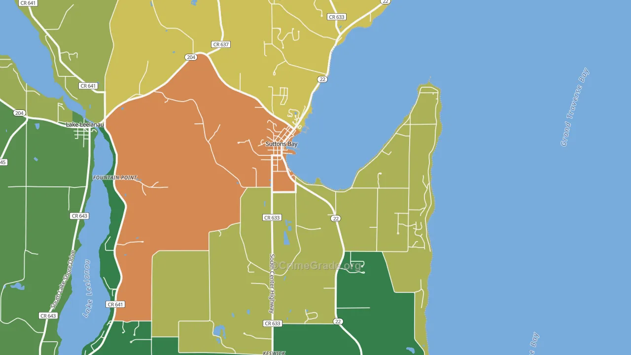 49682, MI Map of Theft Rates