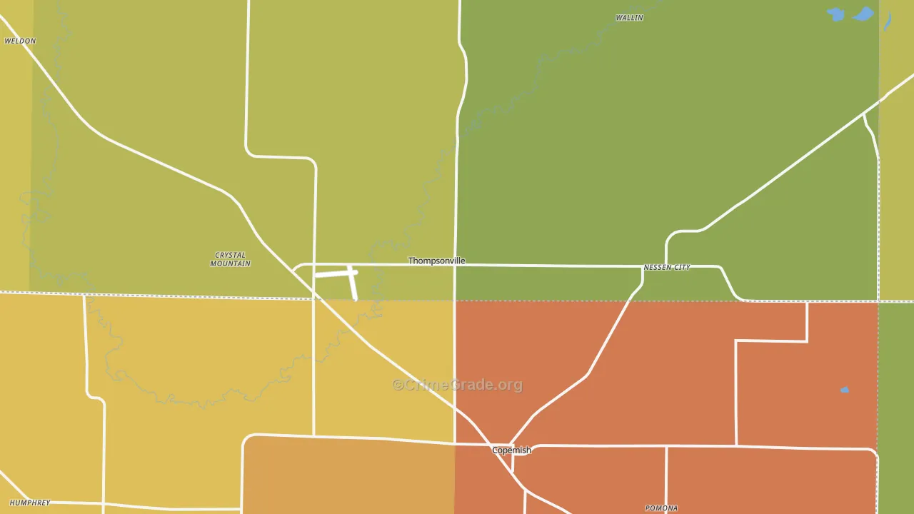 49683, MI Map of Theft Rates