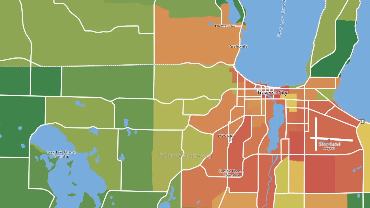 49684, MI Map of Theft Rates