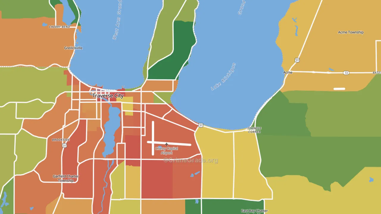 49686, MI Map of Theft Rates