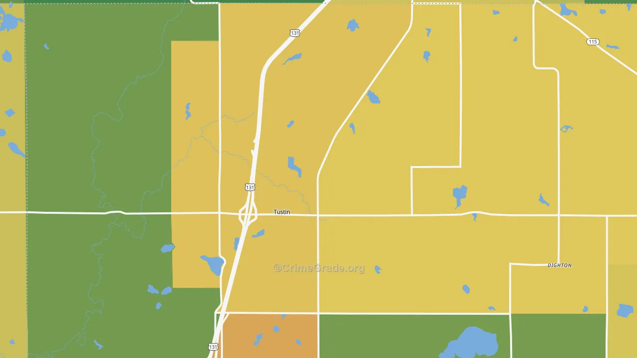 49688, MI Map of Theft Rates