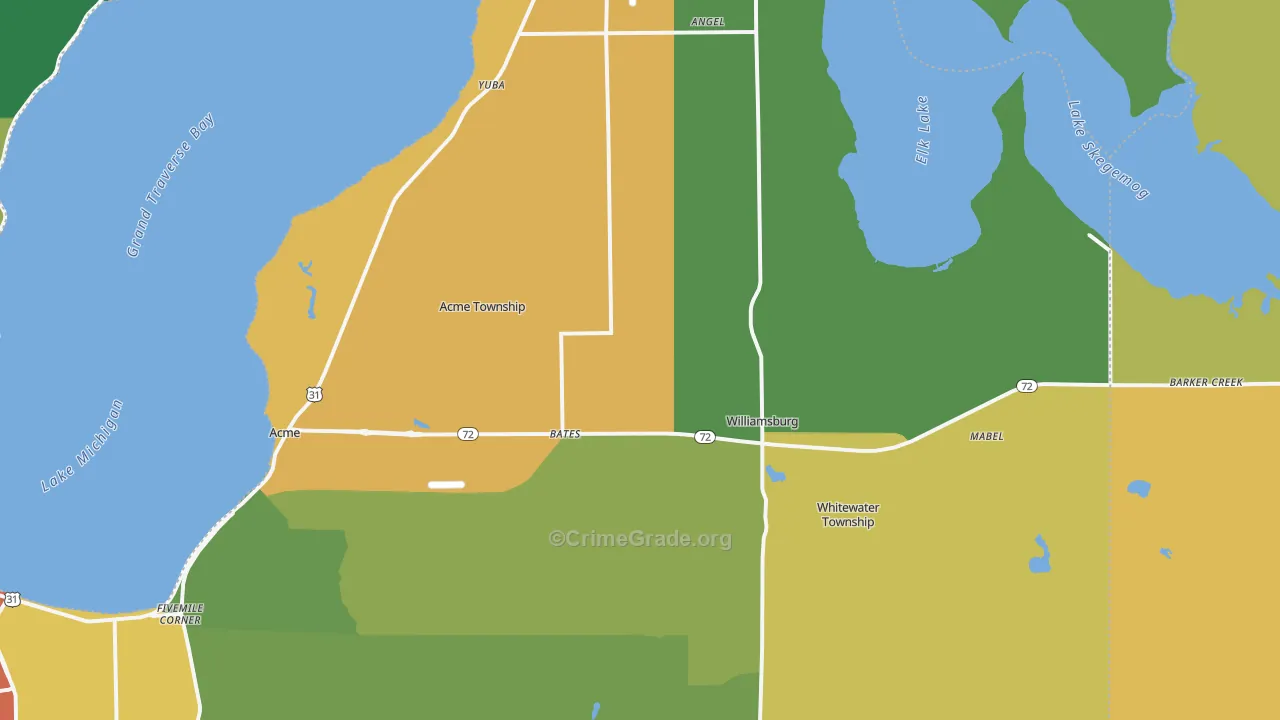 49690, MI Map of Theft Rates