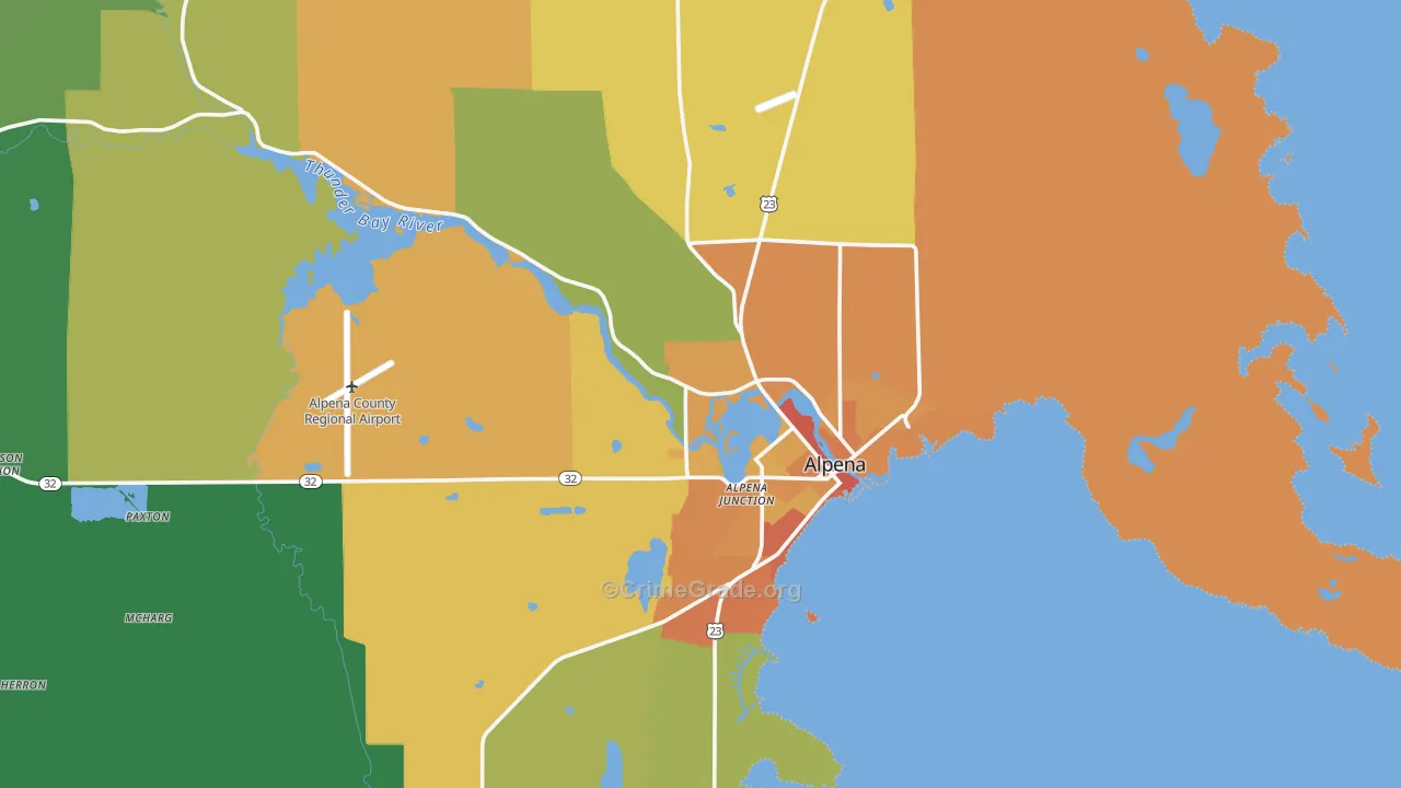 49707, MI Map of Theft Rates
