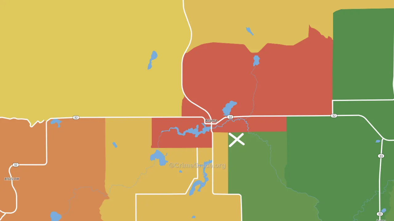 49709, MI Map of Theft Rates