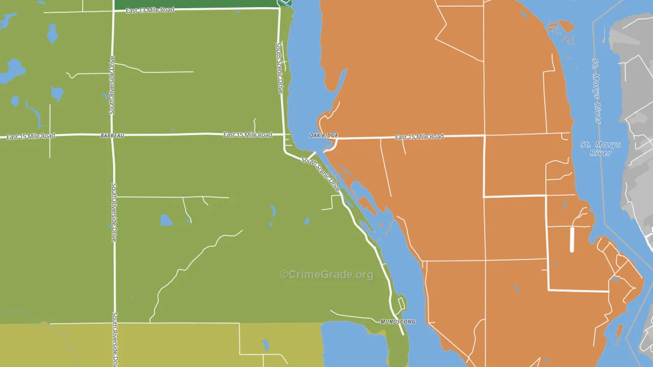 49710, MI Map of Theft Rates