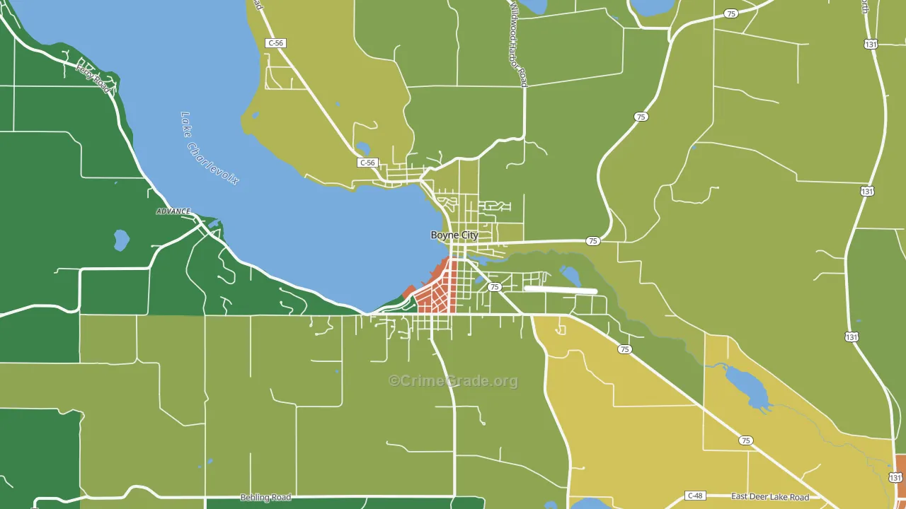 49712, MI Map of Theft Rates