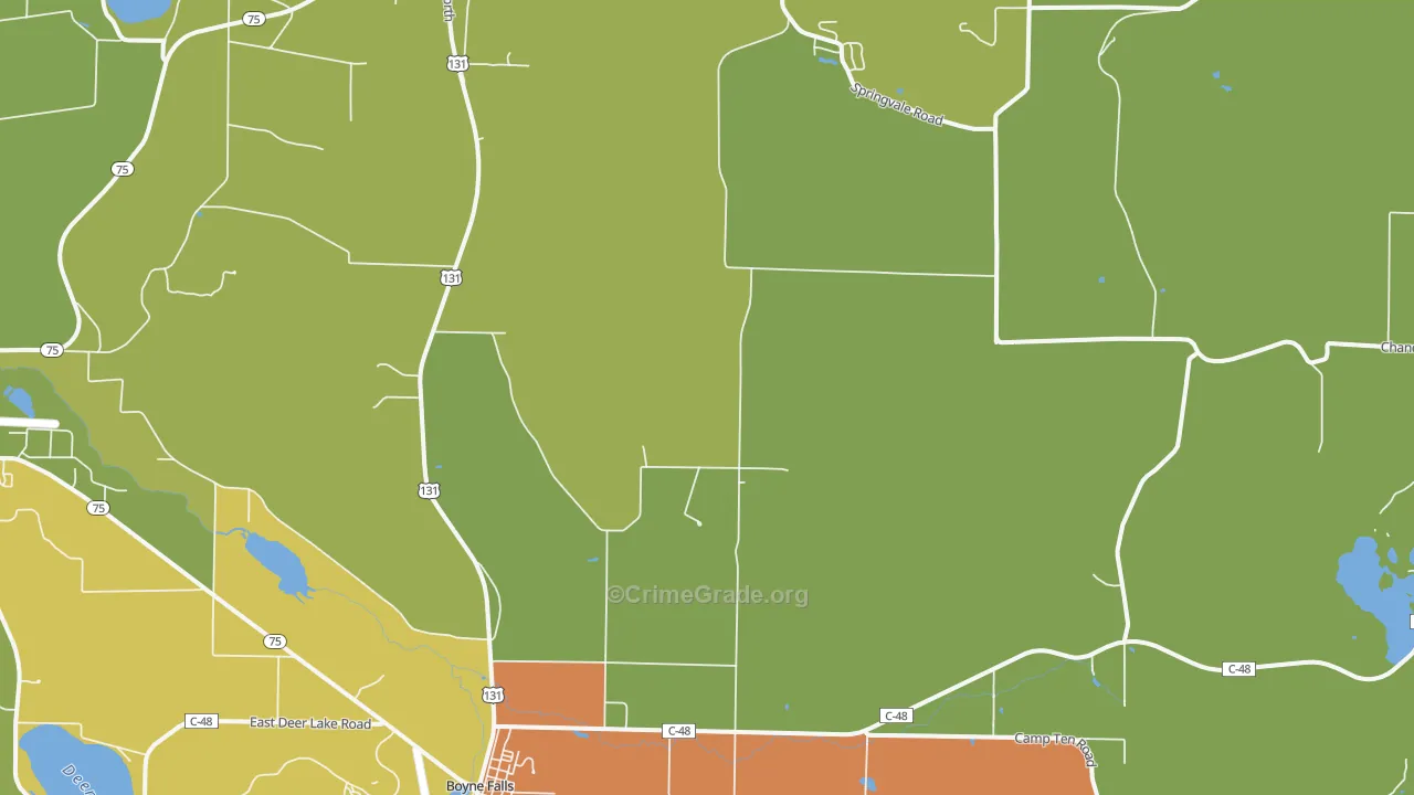 49713, MI Map of Theft Rates