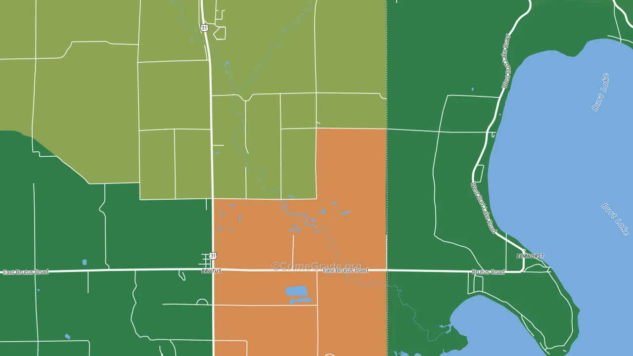 49716, MI Map of Theft Rates