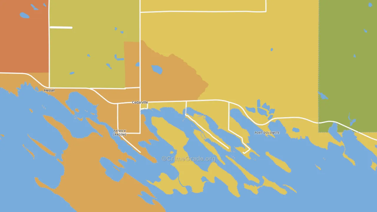 49719, MI Map of Theft Rates