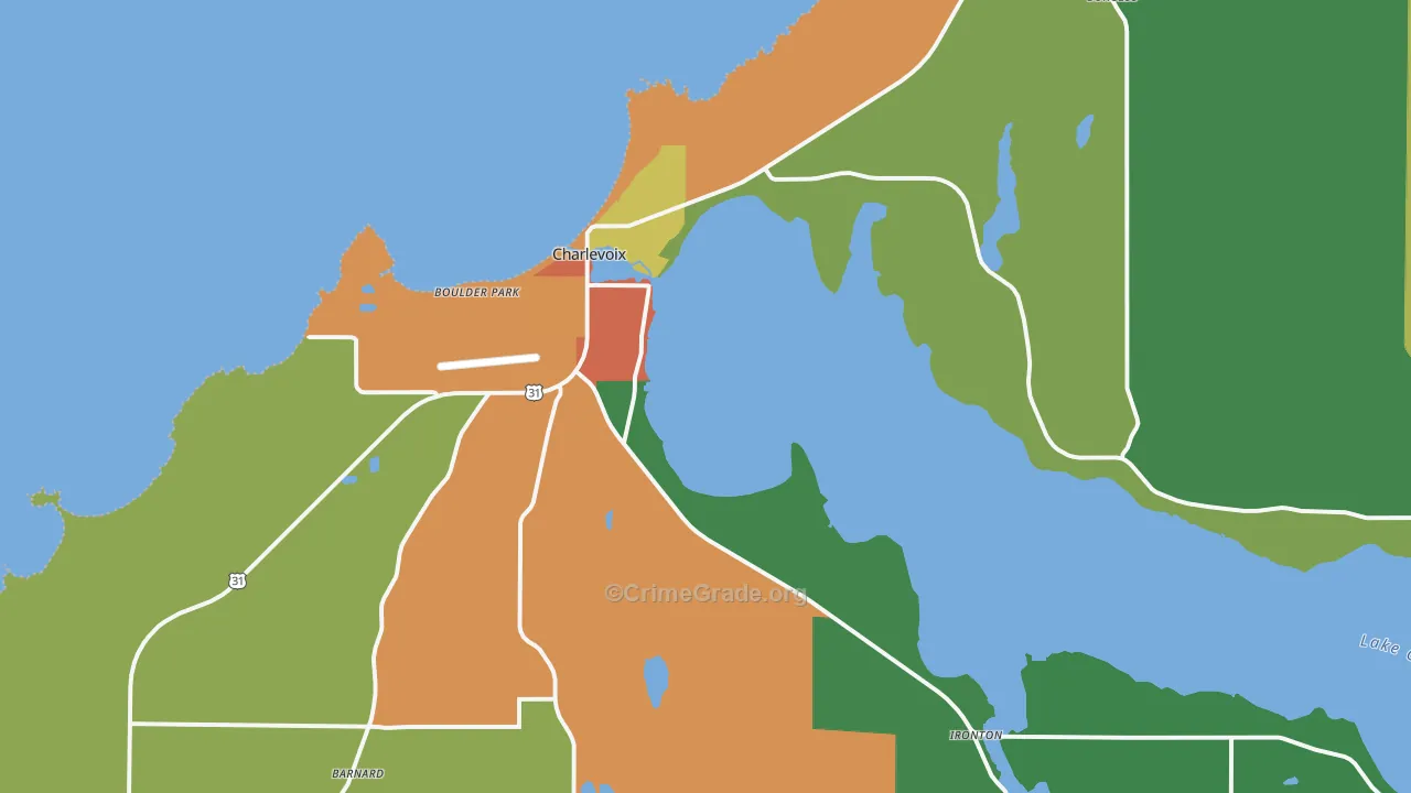 49720, MI Map of Theft Rates