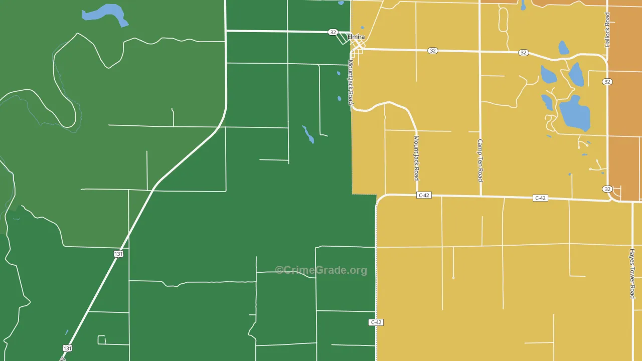 49730, MI Map of Theft Rates