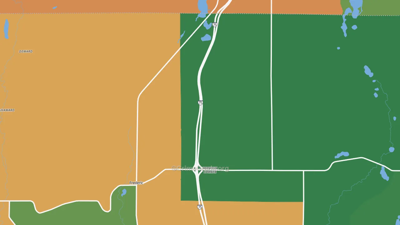 49733, MI Map of Theft Rates