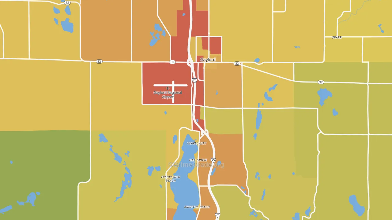 49735, MI Map of Theft Rates