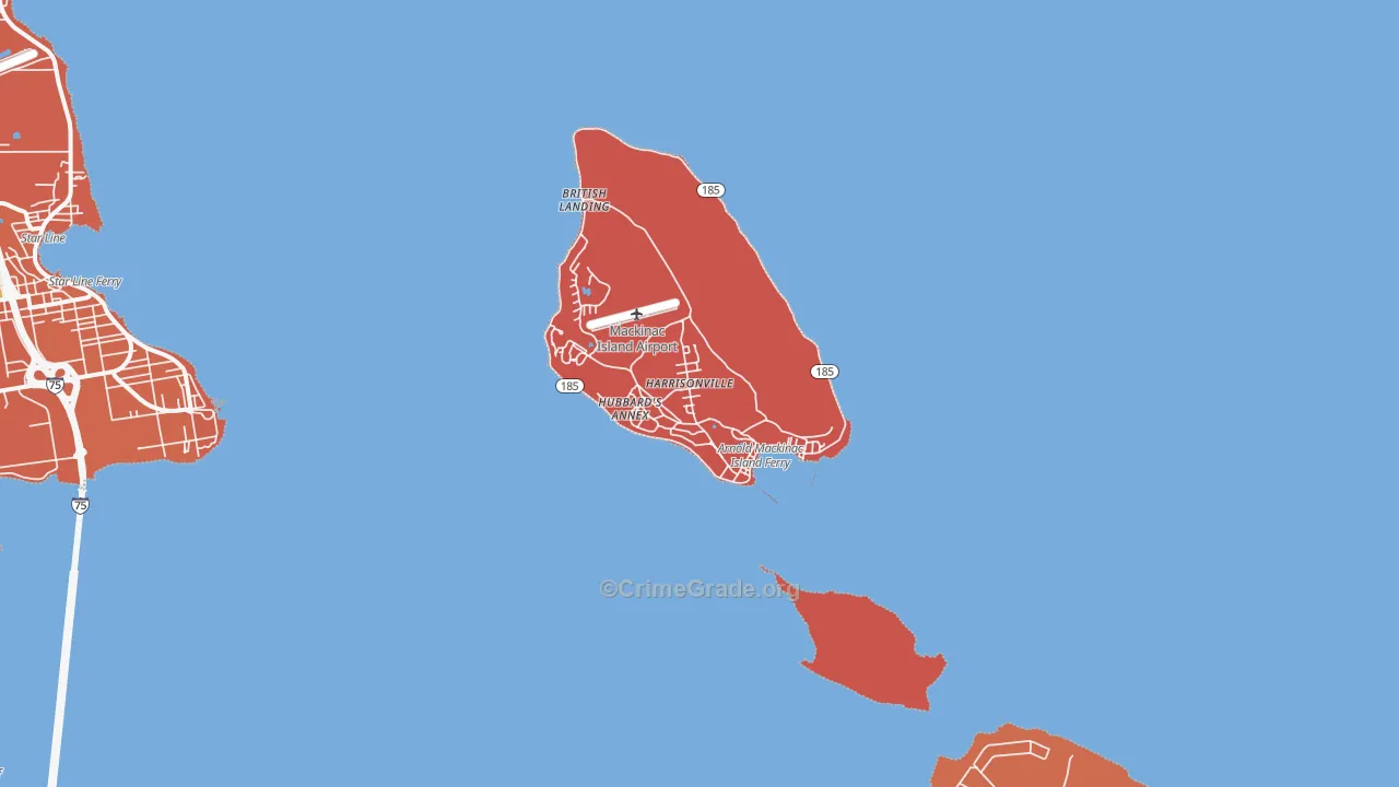 49757, MI Map of Theft Rates
