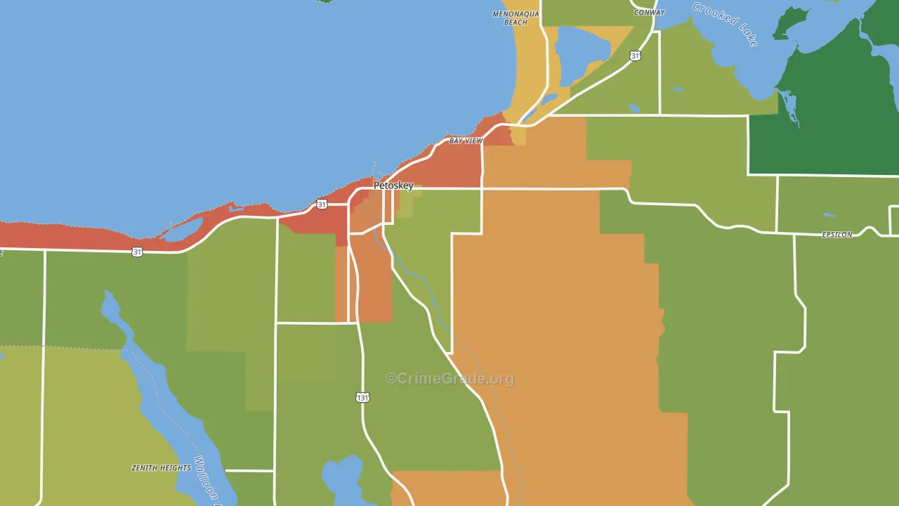 49770, MI Map of Theft Rates