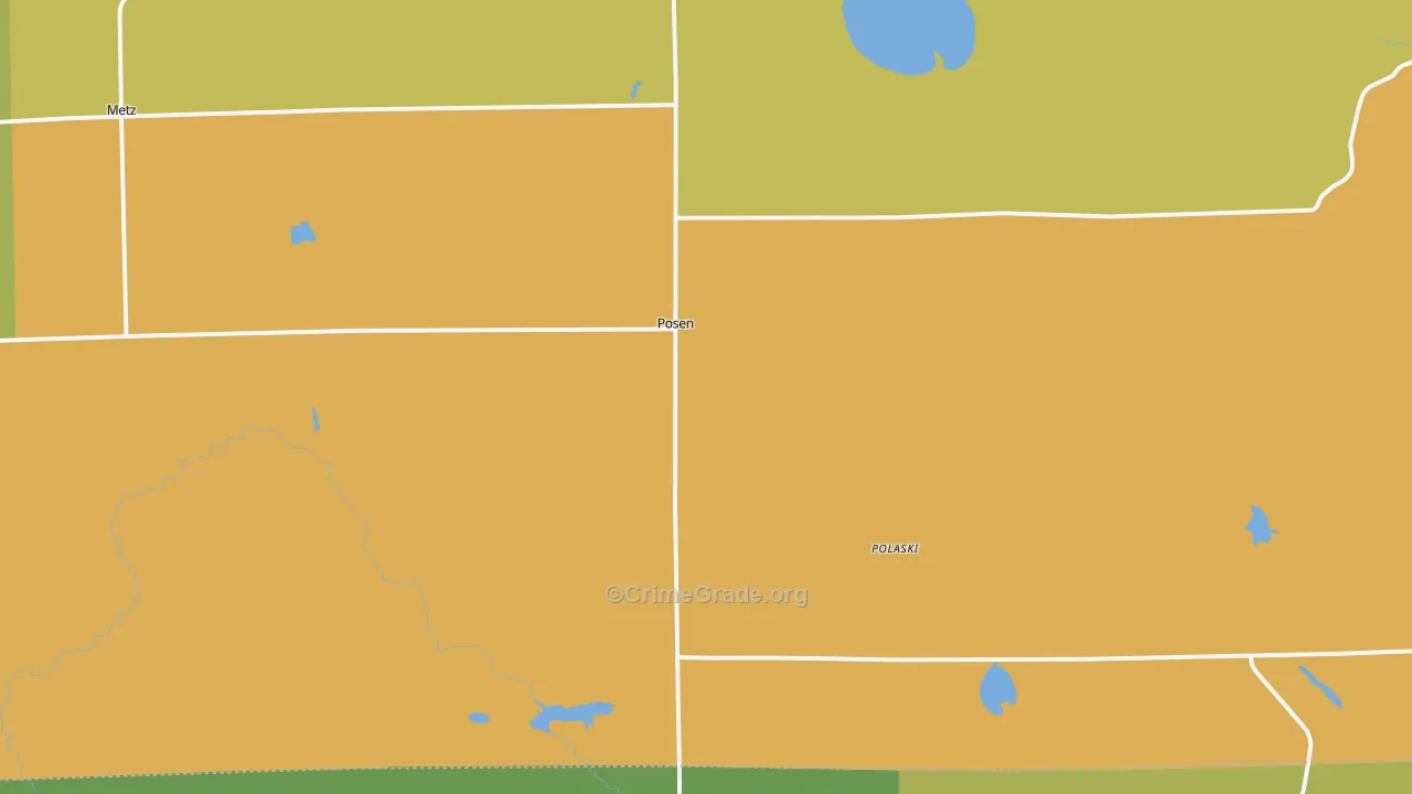 49776, MI Map of Theft Rates
