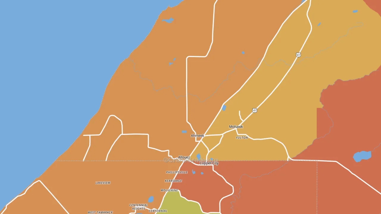 49805, MI Map of Theft Rates