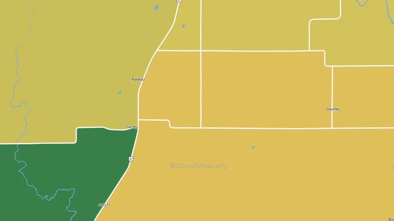 49812, MI Map of Theft Rates