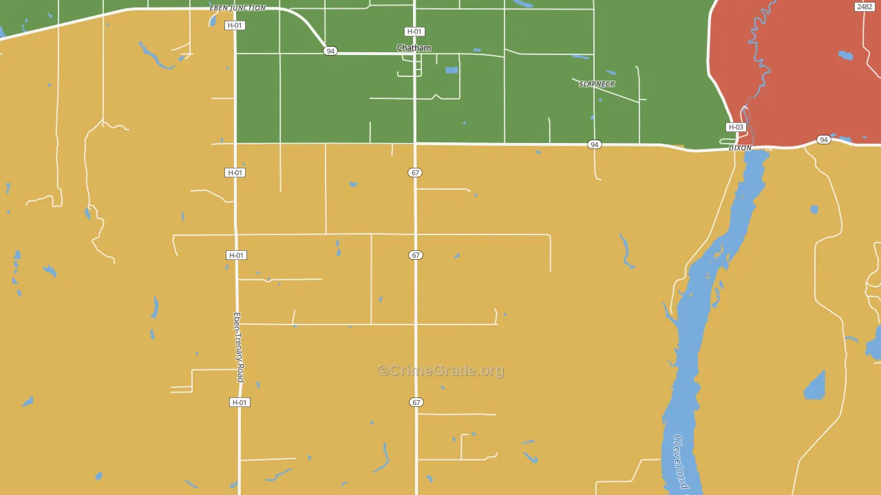49816, MI Map of Theft Rates