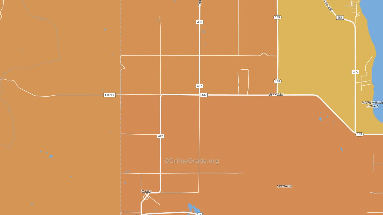 49817, MI Map of Theft Rates