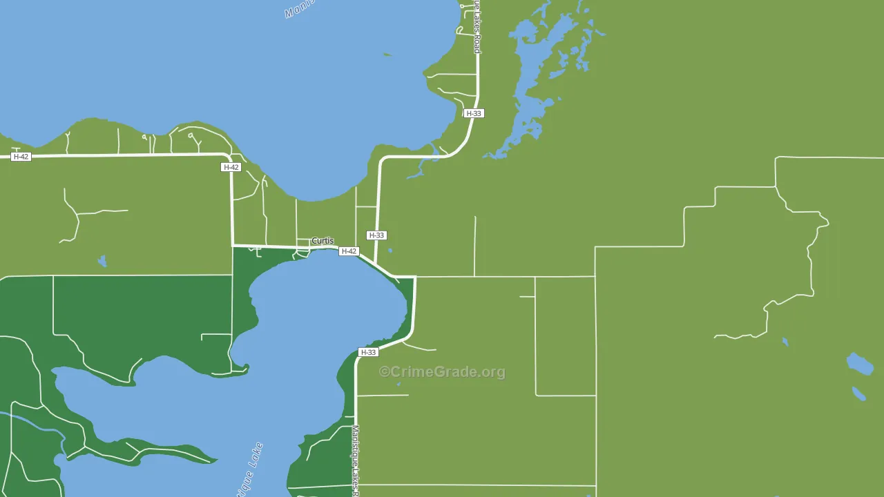 49820, MI Map of Theft Rates