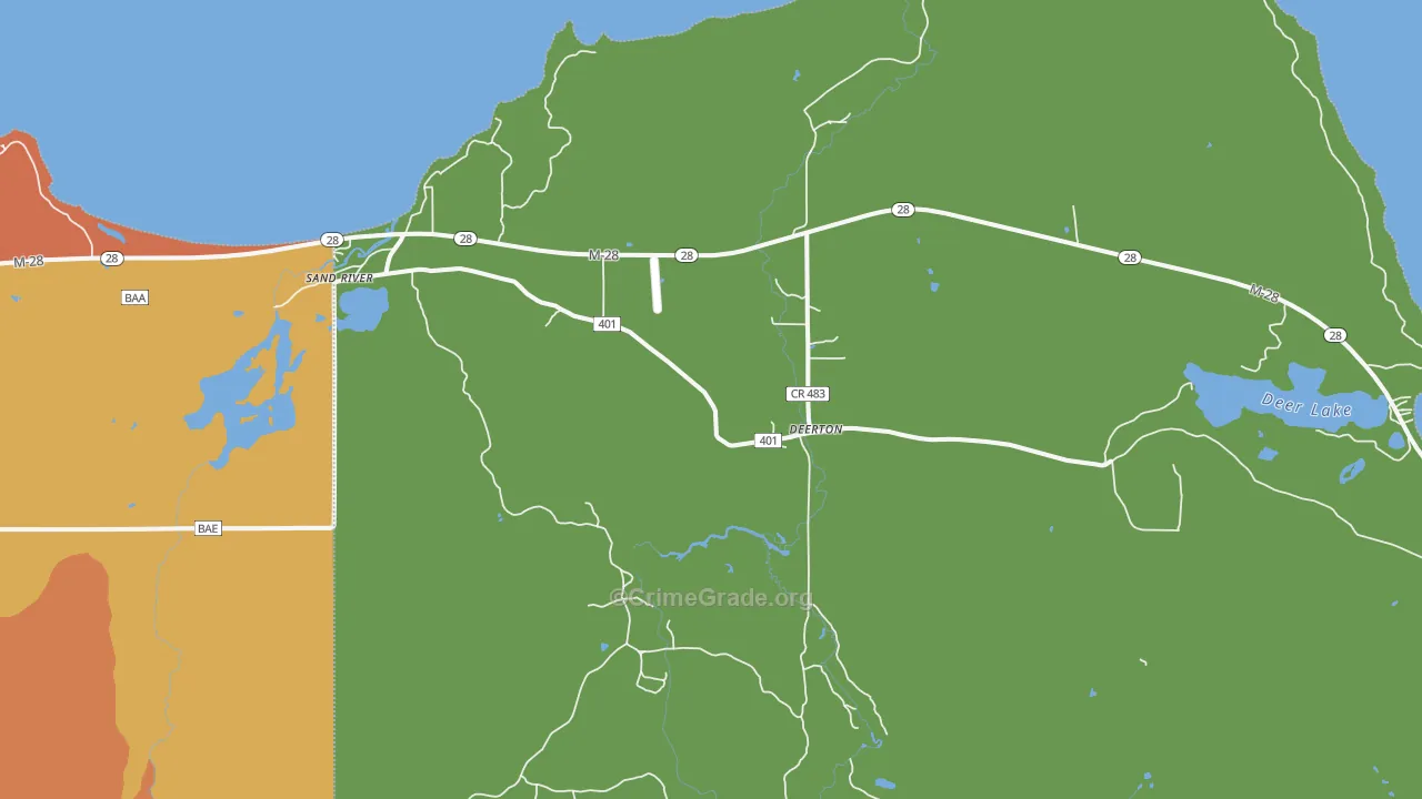 49822, MI Map of Theft Rates
