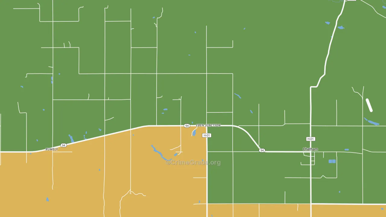 49825, MI Map of Theft Rates